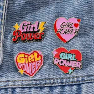 Girl Power Metal Badge for Fashion Enthusiasts 11 S7ec047dafcc64b828c49eb1d6974d6f0G
