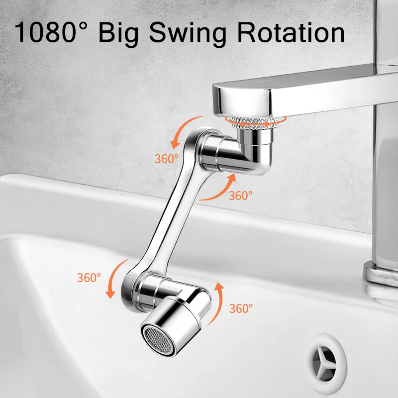 Universal 1080° Rotating Faucet Extender 2 Universal 1080° Rotating Faucet Extender - Image 2