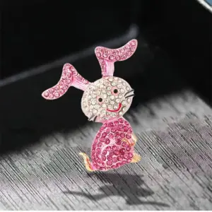 Pink Cartoon Rabbit Brooch for Women 3 S7ec6cc47cd844f92b281f09243d9dfdeh