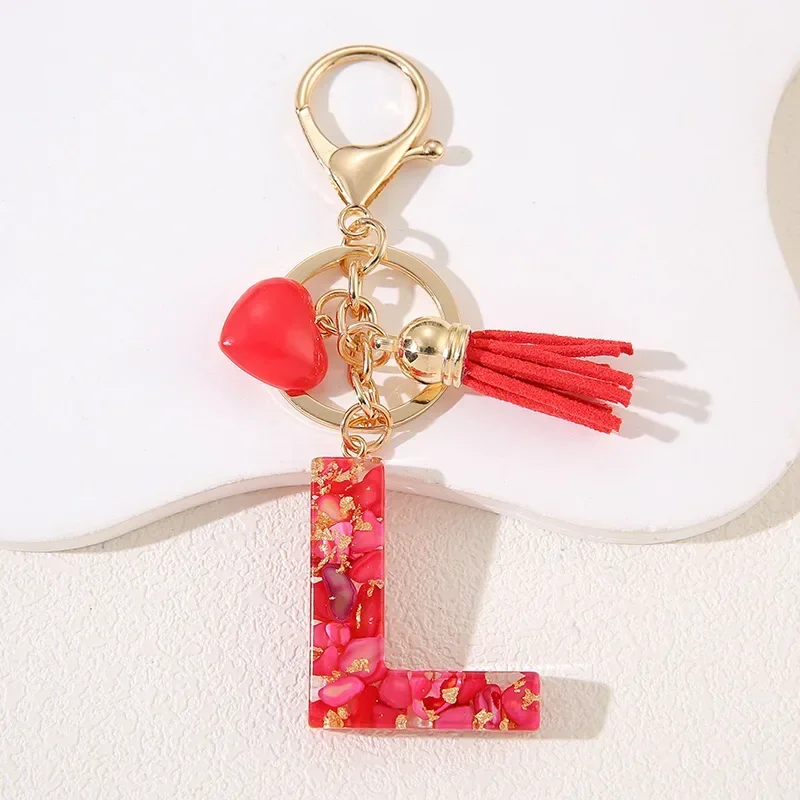 Colorful Initial Letter Keychain for Women 10 Colorful Initial Letter Keychain for Women - Image 10