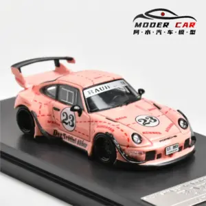 Pink RWB 993 Diecast Model Car 1:64 Scale 10 S7ee685f8ef184250ba3972466b4e7a314