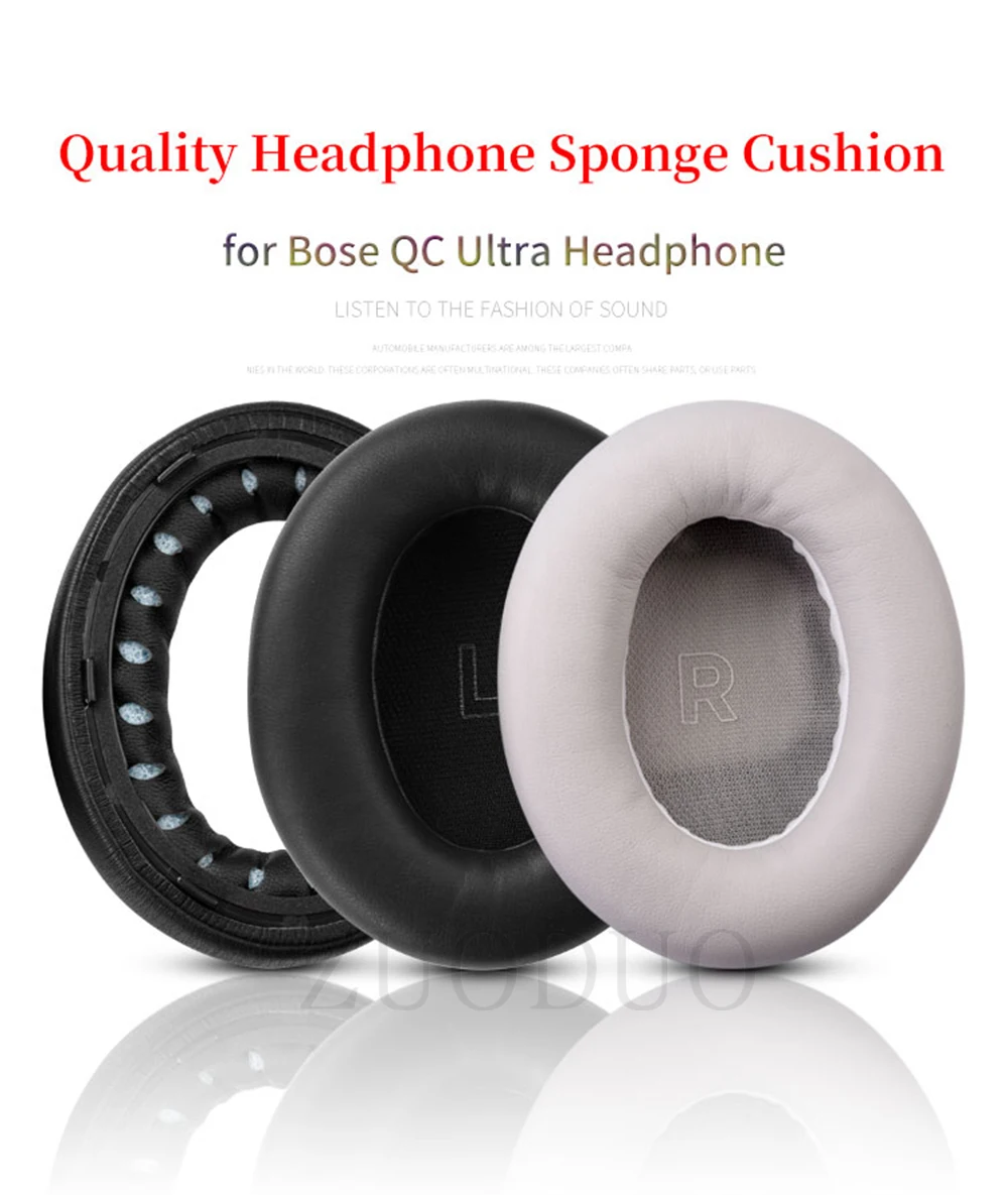 Bose QC Ultra Replacement Ear Pads Black Grey White 2 Bose QC Ultra Replacement Ear Pads Black Grey White - Image 2