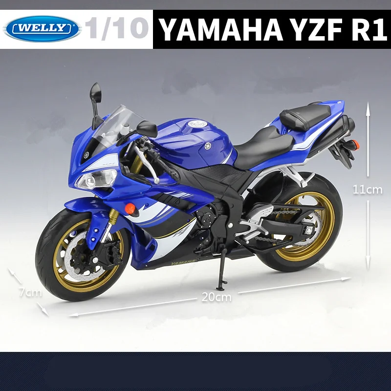 Yamaha YZF-R1 1:10 Diecast Motorcycle Model 4 Yamaha YZF-R1 1:10 Diecast Motorcycle Model - Image 4
