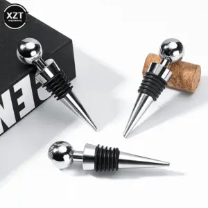 Elegant Vacuum Wine Stopper with Silver Finish 8 S7f292572a3014f6c991eab3e5697079aH