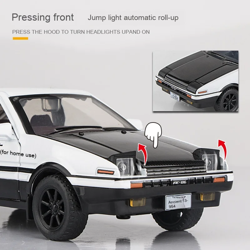 Toyota AE86 Truend Diecast Model 1:30 Scale 4 Toyota AE86 Truend Diecast Model 1:30 Scale - Image 4