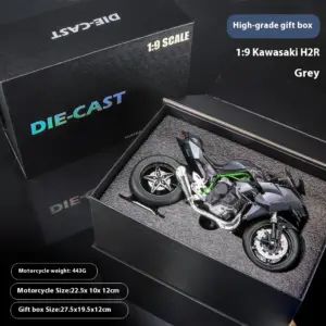 Kawasaki H2R V4S 1:9 Diecast Motorcycle Model 19 S7f977f9620734dee9d392511152c16d7p
