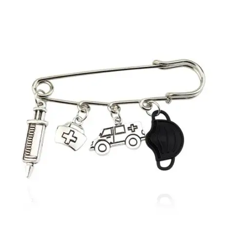 Medical-Themed Brooch Collection with Enamel Accents 8 Medical-Themed Brooch Collection with Enamel Accents - Image 8