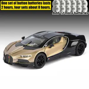 Gold Bugatti 1:24 Diecast Model Car 17 S803b62c3ff3d44bcae77e220ac9bbc6cH