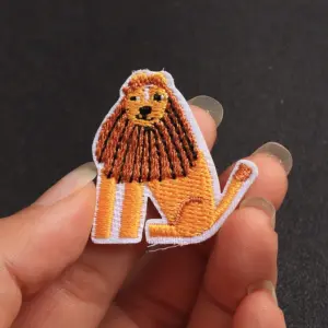 Set of 5 Cartoon Lion Iron-On Patches