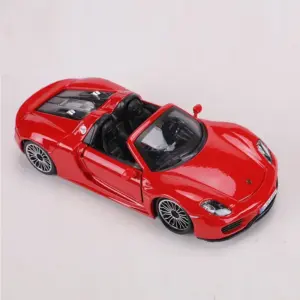 Vibrant Red Porsche 918 Spyder Diecast Model 7 S807e95b57f9740e28a6b6d77e580b6df4