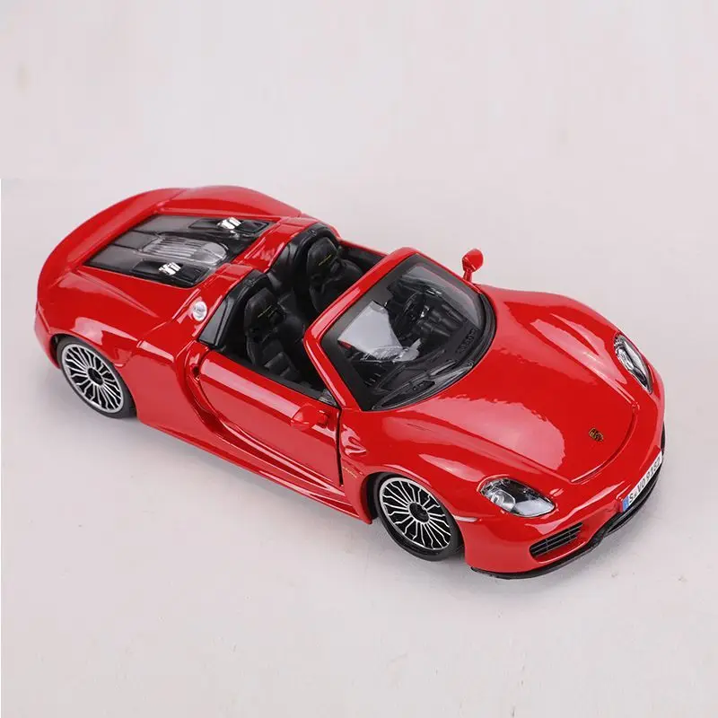 Vibrant Red Porsche 918 Spyder Diecast Model 3 Vibrant Red Porsche 918 Spyder Diecast Model - Image 3