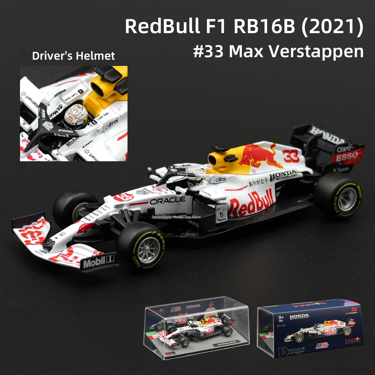 Red Bull RB16B F1 Die-Cast Model 1:43 Scale 2 Red Bull RB16B F1 Die-Cast Model 1:43 Scale - Image 2