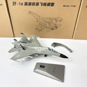 Authentic 1:100 J-16 Diecast Model Aircraft 10 S8091ec9b37b342eaa3c5bd885db16ccao