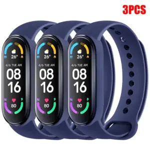 Silicone Wristbands for Xiaomi Mi Band 3-8 18 S80a3d6d796694dec91ba78d52a1ebd11h