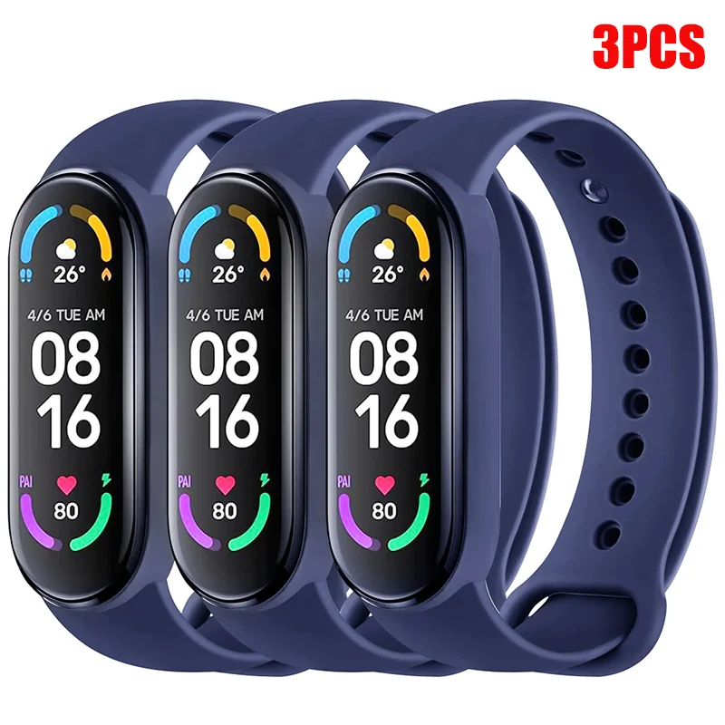 Silicone Wristbands for Xiaomi Mi Band 3-8 9 Silicone Wristbands for Xiaomi Mi Band 3-8 - Image 9