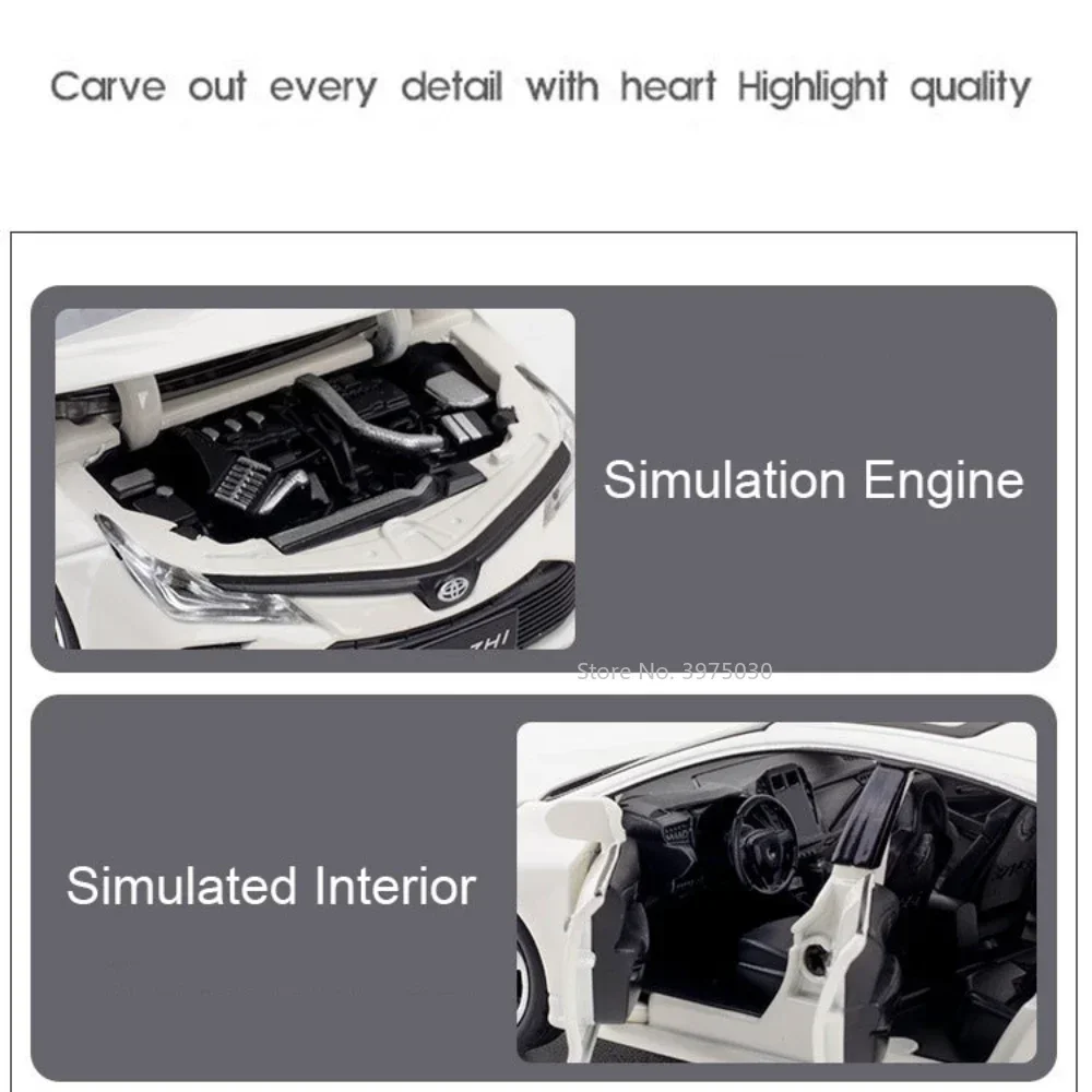 Toyota Corolla 1:32 Diecast Model with Lights 6 Toyota Corolla 1:32 Diecast Model with Lights - Image 6