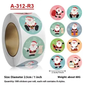 Festive Christmas Stickers Set for Gifts 17 S80e6fec6afad425cbbfca2feb792a8d66