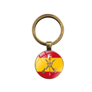 Spanish Legion Patriotic Keychain with Customization 18 S81013bf548f0471c96146ab828792949S
