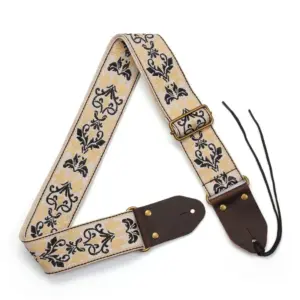 Elegant Embroidered Guitar Strap for Electric & Bass 11 S81094a3c435f44208b9f0fe4746ed734f