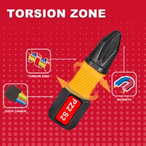 PZ2 Impact Screwdriver Bit Set with Magnetic Tips 13 S815e0771140d4218929da45e64fddff7S 1