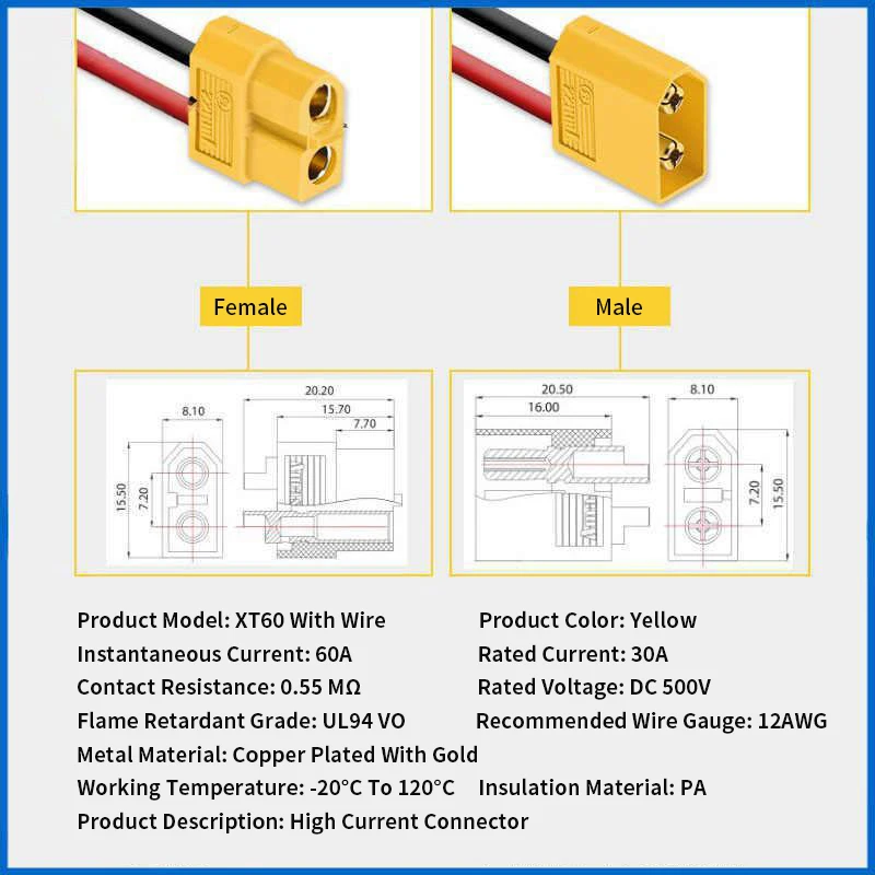 XT60 Parallel Battery Connector for Models 5 XT60 Parallel Battery Connector for Models - Image 5