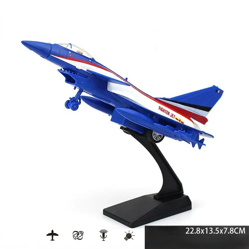 Diecast J-10 Fighter Jet Model in Blue or Gray 7 Diecast J-10 Fighter Jet Model in Blue or Gray - Image 7