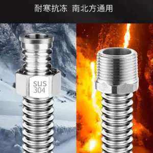 Stainless Steel Plumbing Hose 1/2" Connectors 9 S81785e2f20314593a67d6946c4f85acec