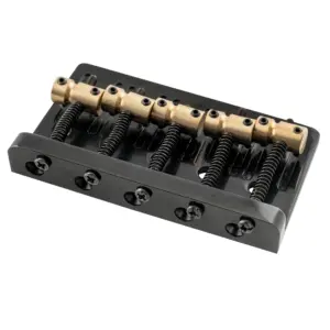 Heavy-Duty 5-String Bass Bridge with Brass Saddles 11 S81816789000f4d1587910720b7a272d7U