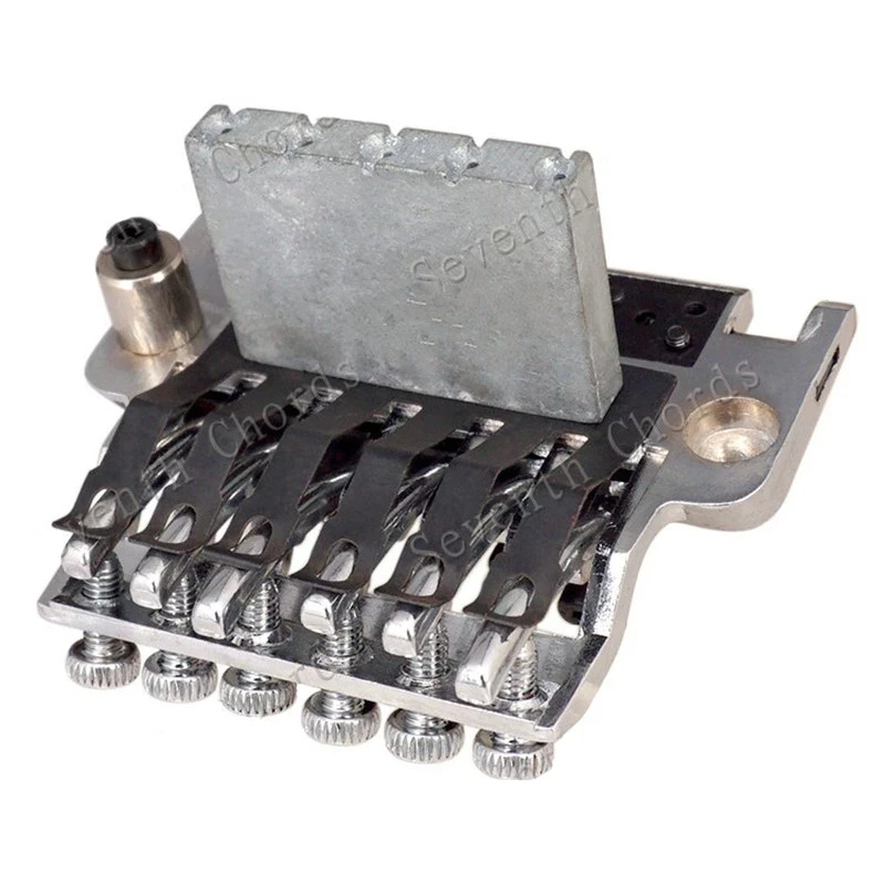 Durable Steel 6-7 String Tremolo Bridge 2 Durable Steel 6-7 String Tremolo Bridge - Image 2