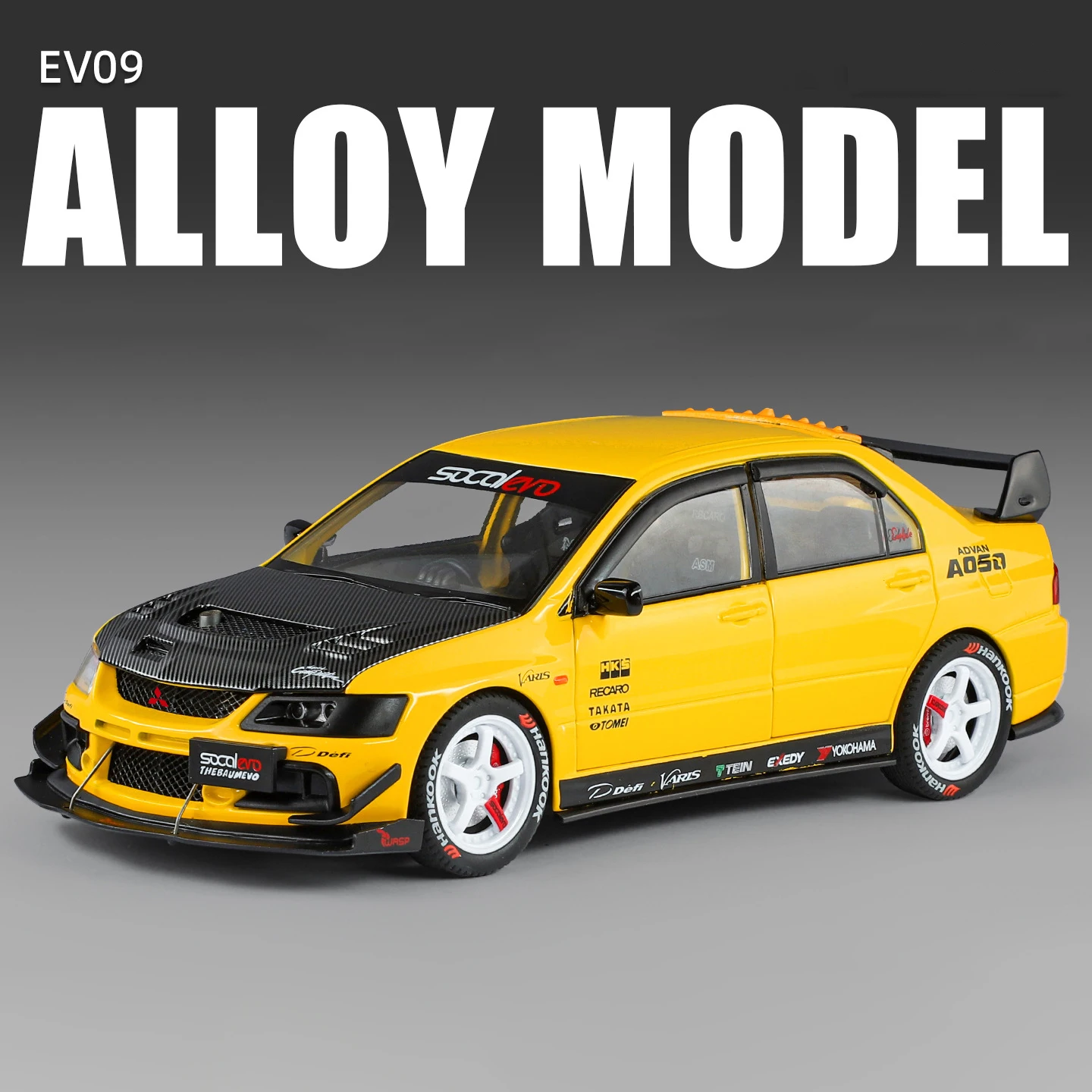 Mitsubishi Lancer Evolution 9 Diecast Model 1:24 Scale 7 Mitsubishi Lancer Evolution 9 Diecast Model 1:24 Scale - Image 7