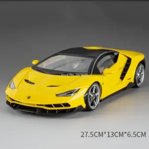 Vibrant Yellow 1:18 Scale Lamborghini LP770 Model 17 S81ee54c6a66940df818decf9d055c6cfj