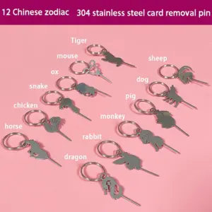 Stainless Steel Chicken Keychain Accessories 11 S81fa470481c945d3aee55150af6f7cc0c