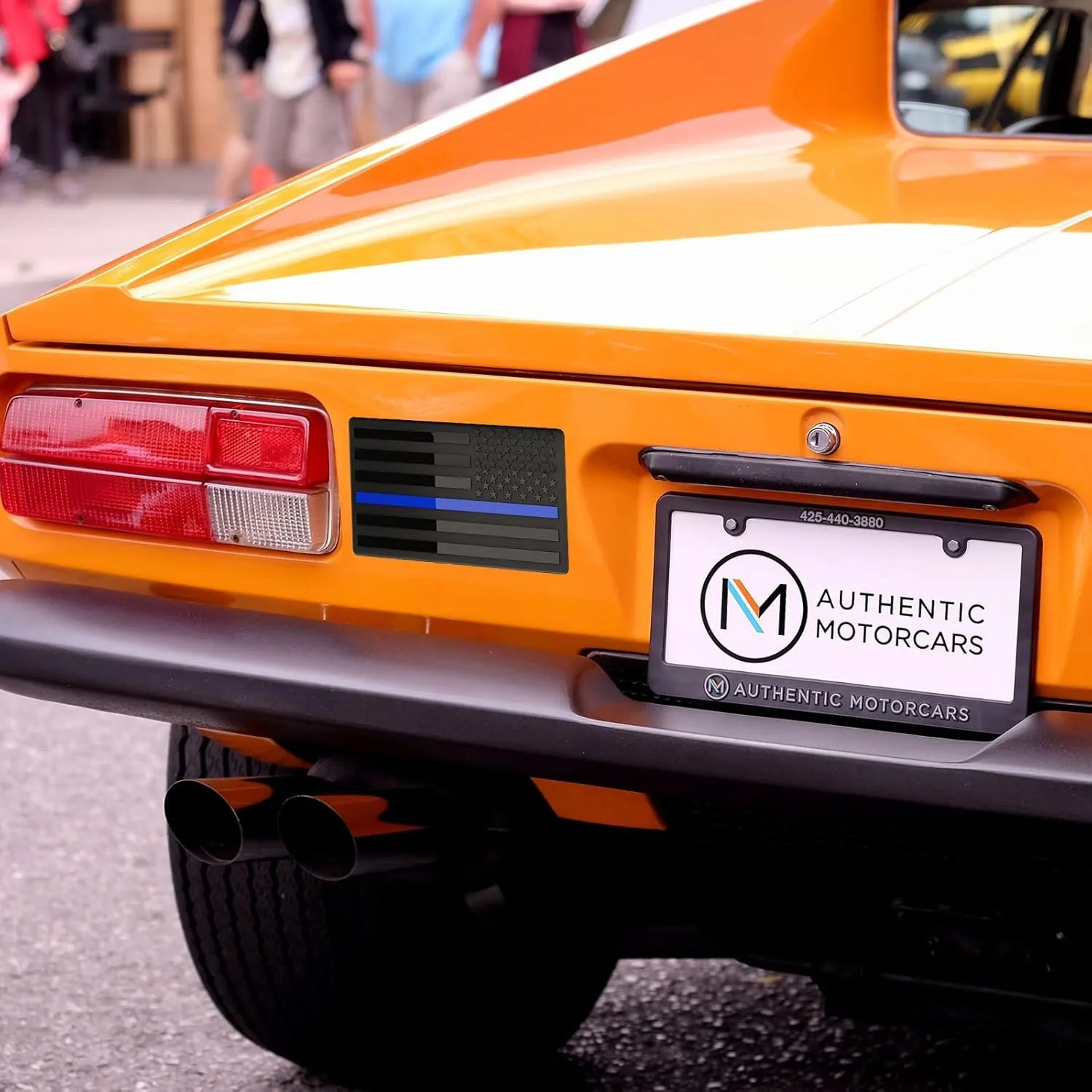 Embossed 3D Metal American Flag Decals Set 6 Embossed 3D Metal American Flag Decals Set - Image 6