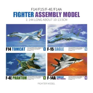 Military Fighter Aircraft Model Collection 1:144 Scale 15 S823960dc58404405b0fd998f48aae555H