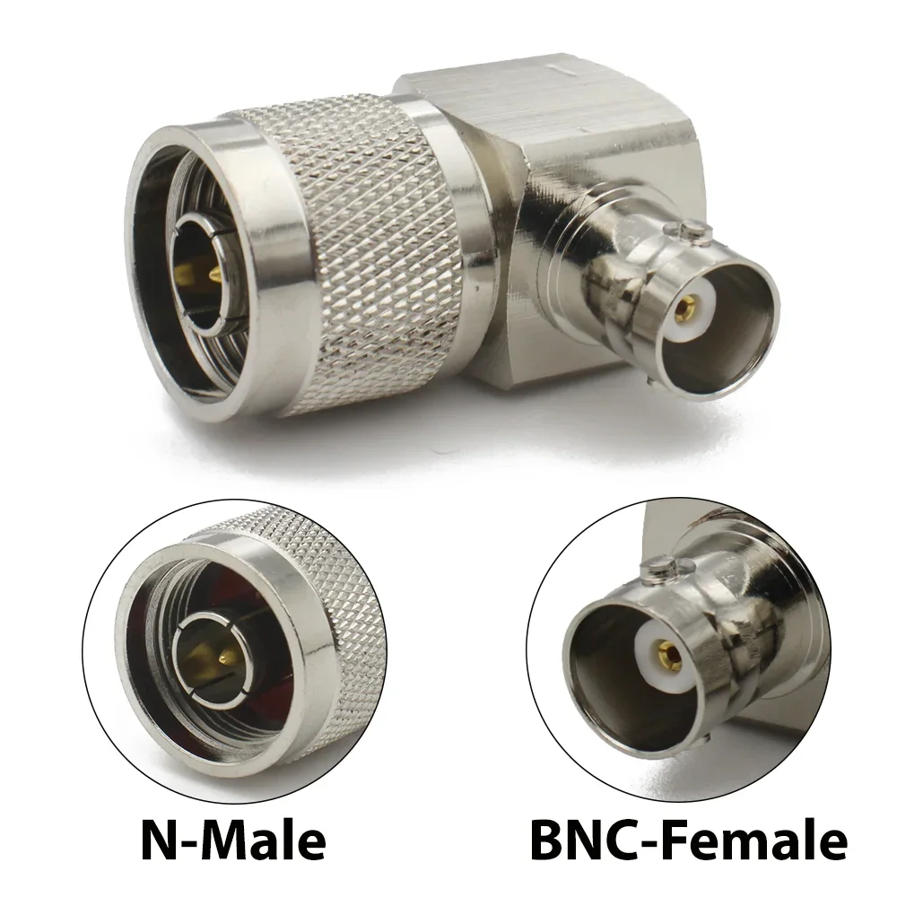 N to BNC 90° RF Adapter Set (3-Pack) 2 N to BNC 90° RF Adapter Set (3-Pack) - Image 2