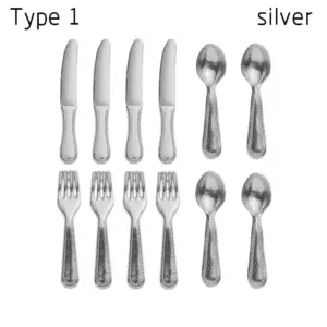 Miniature Dollhouse Cutlery Set in Metallic Finishes 11 S82d1a2c64217406688c852cdfd34cce7s