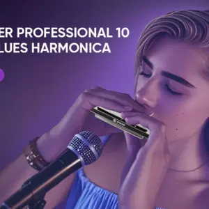 Elegant 12-Key Diatonic Blues Harmonica 7 S82d96f1481b24045b6170a0350fdff127