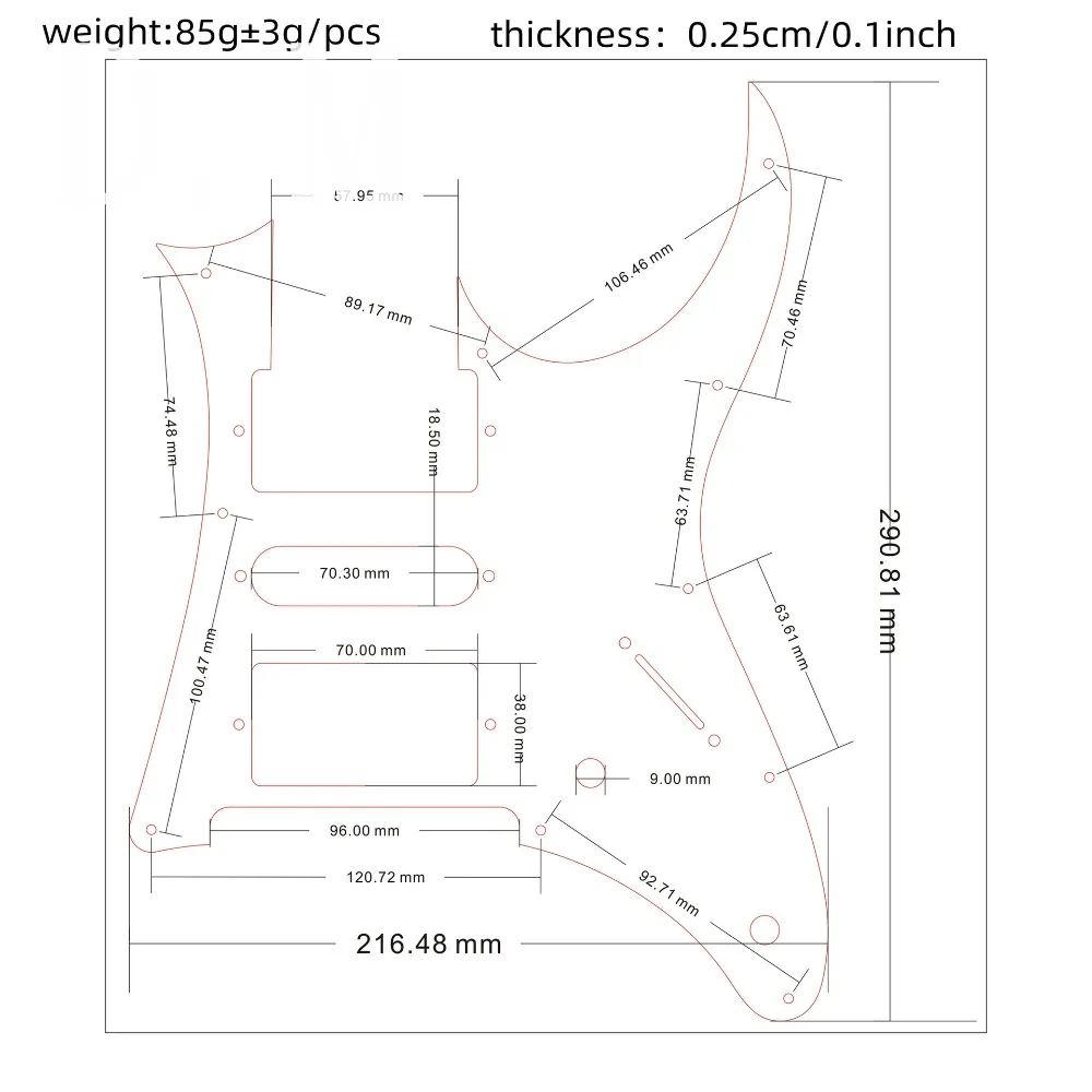 Pearl Pickguard for Ibanez 7V Guitars 6 Pearl Pickguard for Ibanez 7V Guitars - Image 6