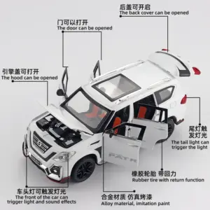 Black Nissan Patrol Cross Country Diecast Model 1:24 Scale 11 S82fdf314d07249aa81c7b9d97d542d34t