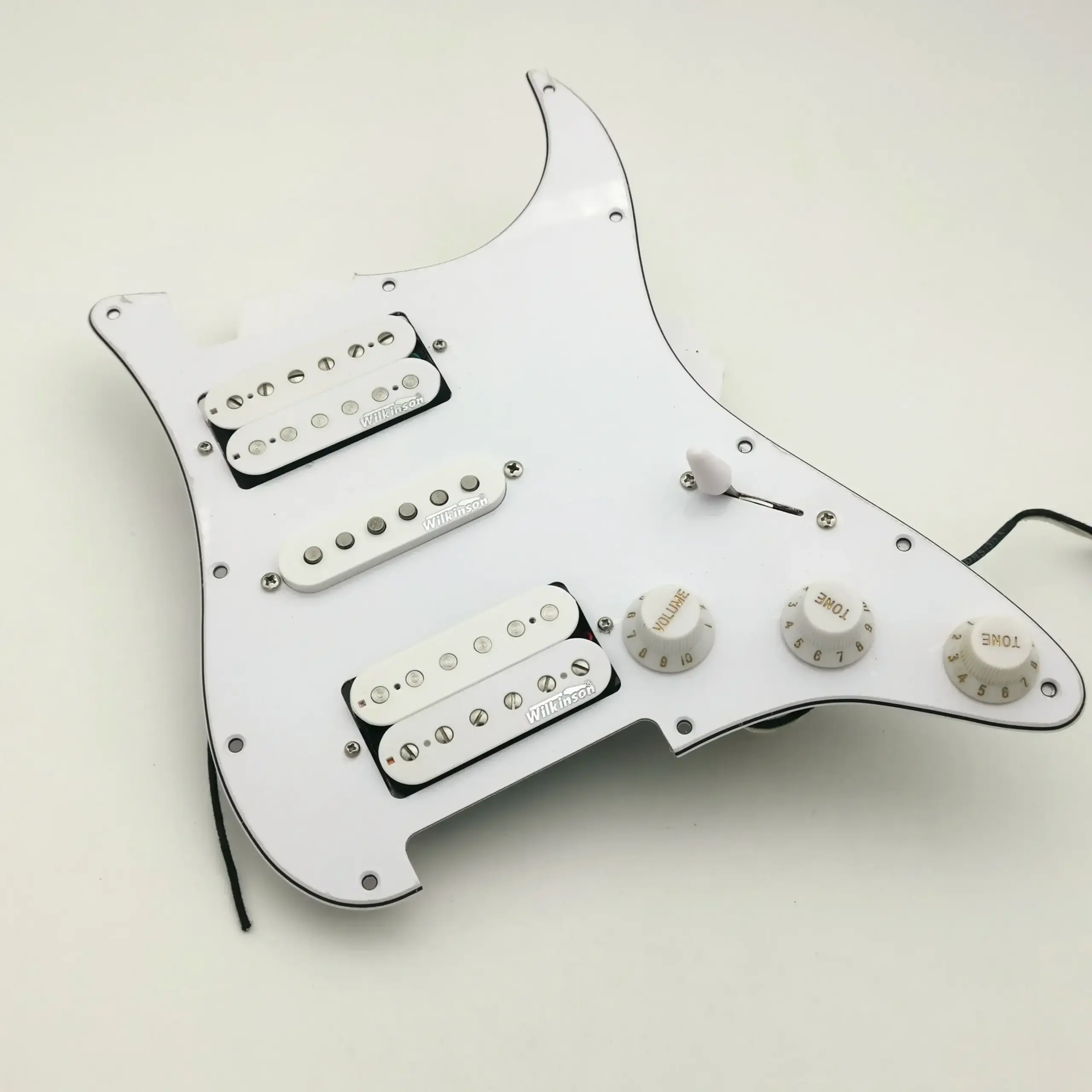 Wilkinson HSH Strat Guitar Pickup Set with Pickguard 4 Wilkinson HSH Strat Guitar Pickup Set with Pickguard - Image 4