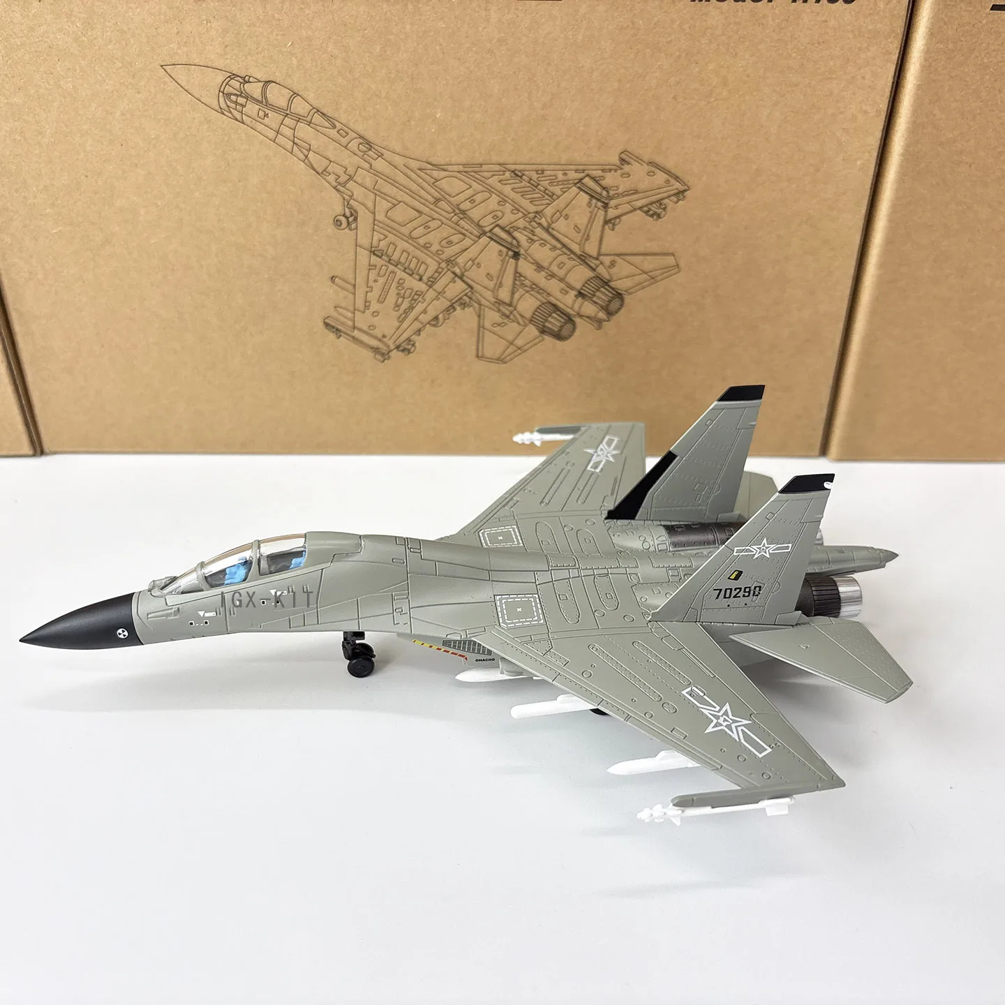 Authentic 1:100 J-16 Diecast Model Aircraft 6 Authentic 1:100 J-16 Diecast Model Aircraft - Image 6