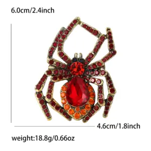 Unisex Spider Brooch Model XZ7413 with Gemstone 19 S83751fe3780d4b95a5451f2abf4bf239V