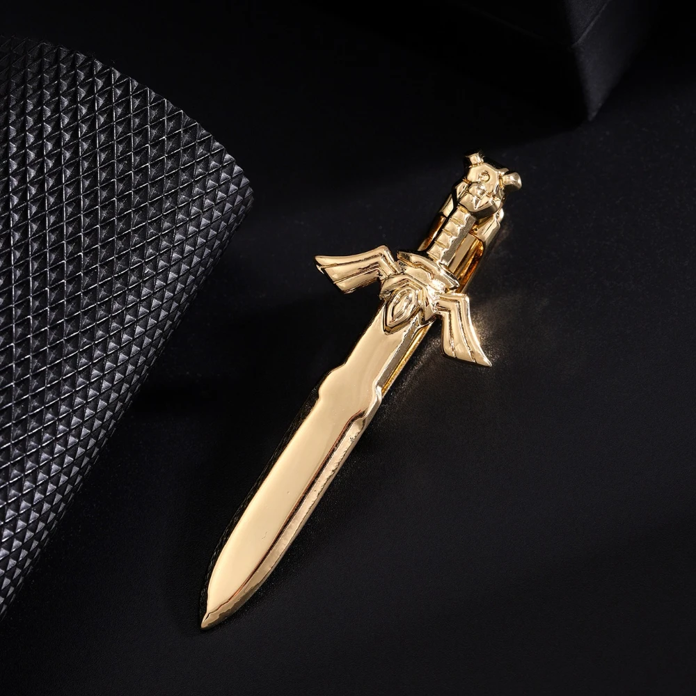 Bold Metal Tie Clip in Silver, Black, White, Gold 7 Bold Metal Tie Clip in Silver, Black, White, Gold - Image 7