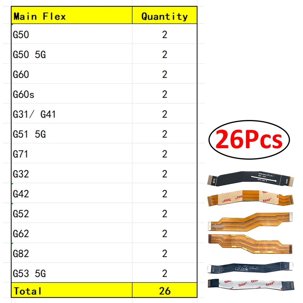 Motorola Compatibility Flex Cable Set 9 Motorola Compatibility Flex Cable Set - Image 9