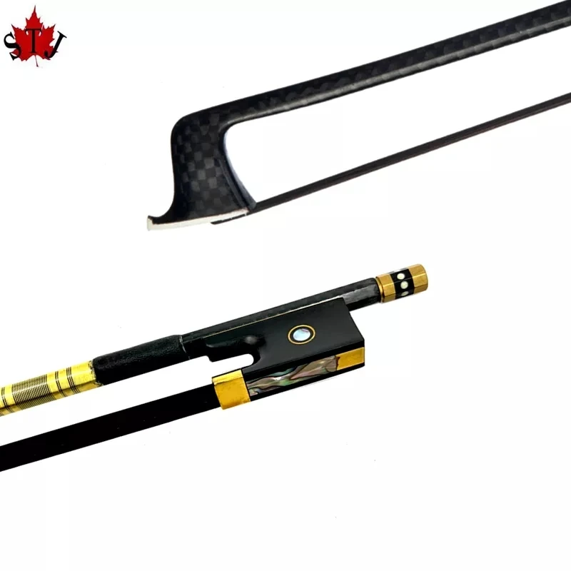 Carbon Fiber 4/4 Violin Bow with Ebony Frog 10 Carbon Fiber 4/4 Violin Bow with Ebony Frog - Image 10