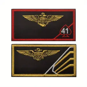 Embroidered Tactical Patch 10x5cm Unisex Design