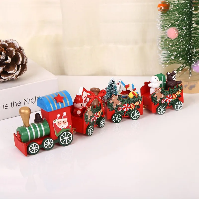 Festive Wooden Christmas Train Decoration 7 Festive Wooden Christmas Train Decoration - Image 7