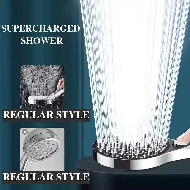 High-Pressure Rainfall Shower Head 13cm Chrome 4 High-Pressure Rainfall Shower Head 13cm Chrome - Image 4