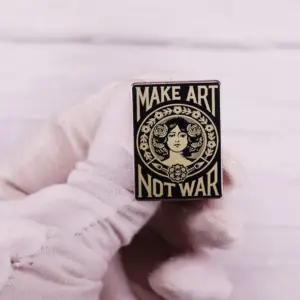 Make Art Not War Enamel Pin Brooch 9 S83ea060e6a8d476ebf260f1d0a4bfe57Z