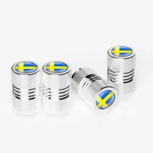 Swedish Flag Aluminum Valve Caps Set 13 S83ea80d2d52f4bdba7cc7345096f9cedM